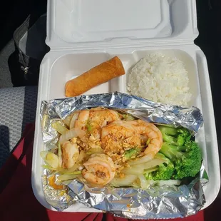 Thai basil shrimp
