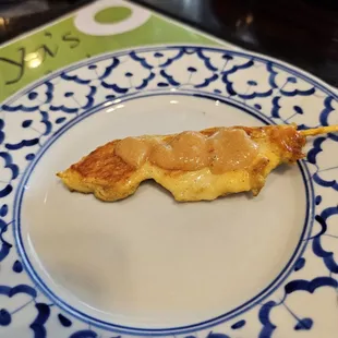 One fifth of a chicken satay app