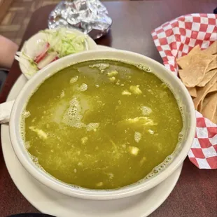 Pozole Verde de Pollo