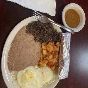 Barbacoa Breakfast Plate