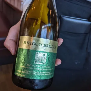 It really delicious Moscato. Light fruity and delicious