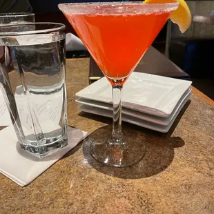 Martini pomegranate and blood orange