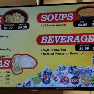 Menu Sign