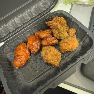 Honey hot Wings and lemon pepper Wings