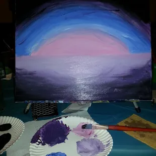 Painting in progress