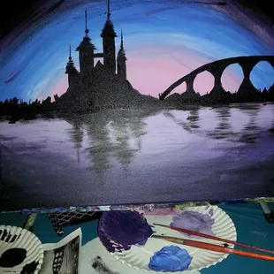 Painting in progress