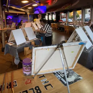 Paint &amp; Sip nite at the Beach House in Kaneohe was a great venue for a pretty large paint group!