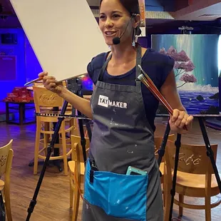 Kate, the awesome Master Painter!! Super fun and patient teacher!!