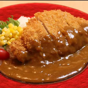 Katsu Curry.
The Golden Rule of Curry!
Pork cutlet +Japanese Curry