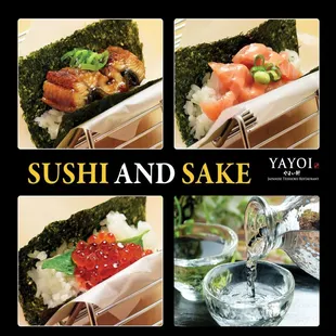Experience Japan at YAYOI.
Indulge yourself w/ superb Sushi &amp; Sake!!