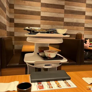 interior, sushi and sashimi