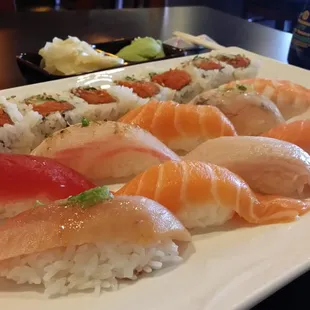 Sushi Deluxe (11 pcs Assorted Sushi &amp; 8 pc Spicy Tuna Roll) @ $20.95...