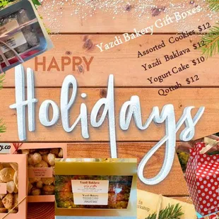 Happy Holidays            Yazdi Bakery Gift Boxes!