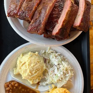 Full Rack (Approx. 12 Rib) and a few sides