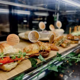 a variety of sandwiches