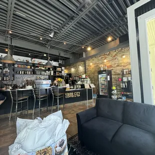 Inside front counter - very clean