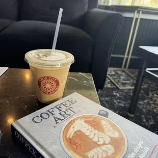 Yummy honey rose iced latte