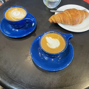 Cappuccinos and Croissant