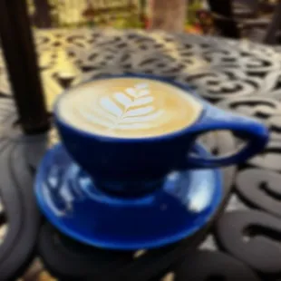 Enjoy a coffee on our back patio!