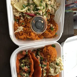 Vegetarian keleguen  Red Rice Typhoon Taco