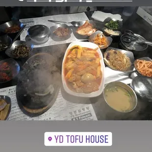 Sliced Rice Cakes Soup