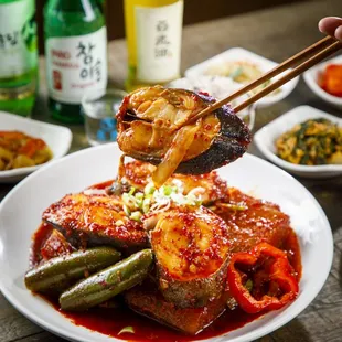 은대구 조림 Eu Dae Gu Jo Rim-Spicy Braised Cod with Korean Radish