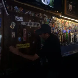 Hair of the Dog bumper sticker.  Palm Springs, CA! 7/12/15.