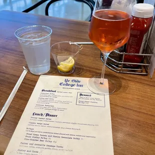 Menu &amp; Cranberry Mimosa