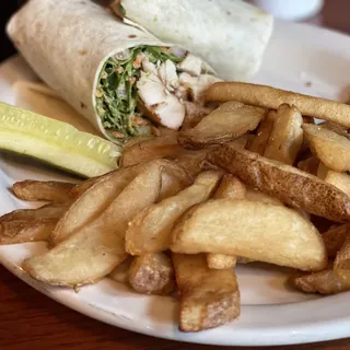 Spicy Thai Peanut Grilled Chicken Wrap