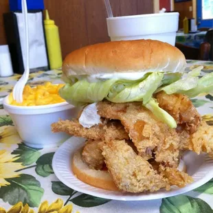 The huge fish sandwich