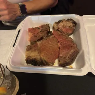 Prime rib left over
