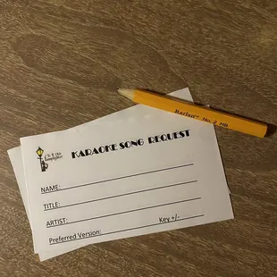 Karaoke tickets
