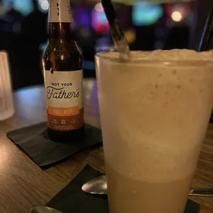 Alcoholic Root beer float