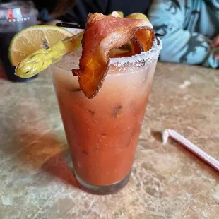 Someone got bacon in my bloody! Two great tastes that go great together!
