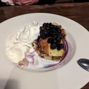 Lemon blueberry bread pudding is awesome