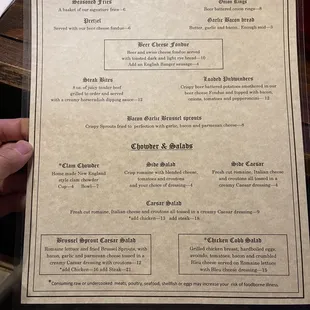Menus
