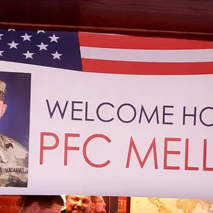 Once again the Ye Olde came through and helped us surprise our Soldier!! Excellent food, service and ambiance!!