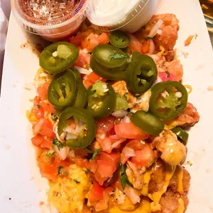 Totchos (they added ck accidentally - get chorizo!)