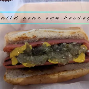 I have been craving a hot dog. Yum