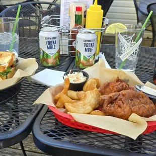 Fish n chips + blt