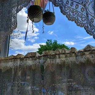 outside