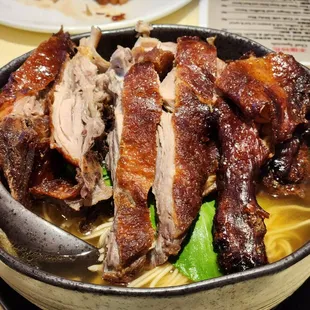 Duck noodle soup