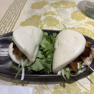 Delicious duck buns.