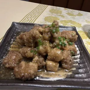 Taro and short ribs! Light gingery sauce!