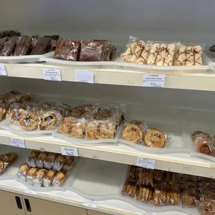 a variety of baked goods