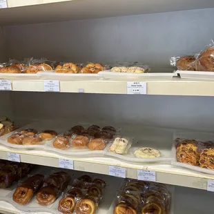 a variety of baked goods