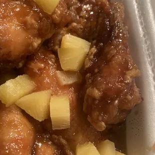Pineapple glazed wings