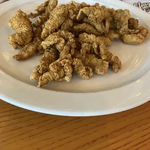 Fried duck tenders appetizer