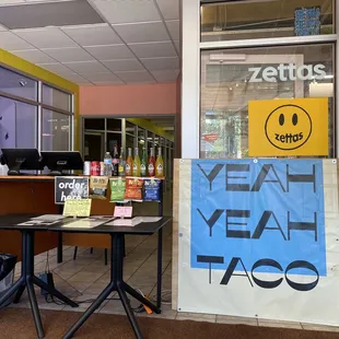 Order kiosk for Yeah Yeah Taco and Zetta's