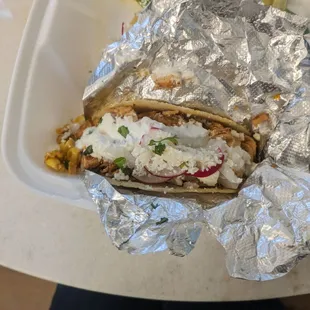 Chicken taco